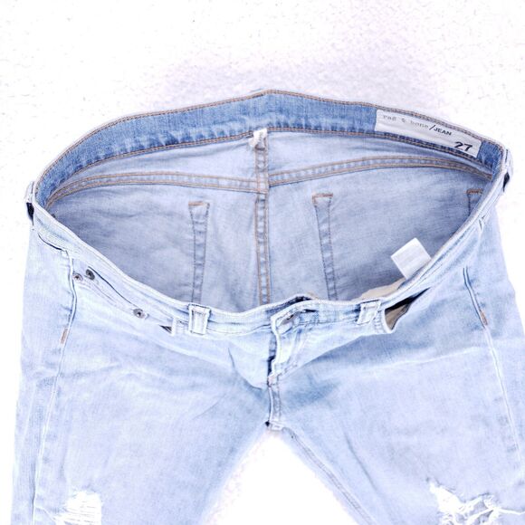 Rag and Bone Dre Destroyed Capri Women Size 27 Mid-Rise Denim Jeans Casual Pants - Picture 7 of 11
